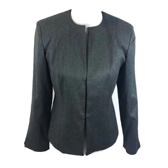 B Moss Stretch Grey Fitted‎ Blazer Size 6 - Picture 1 of 8